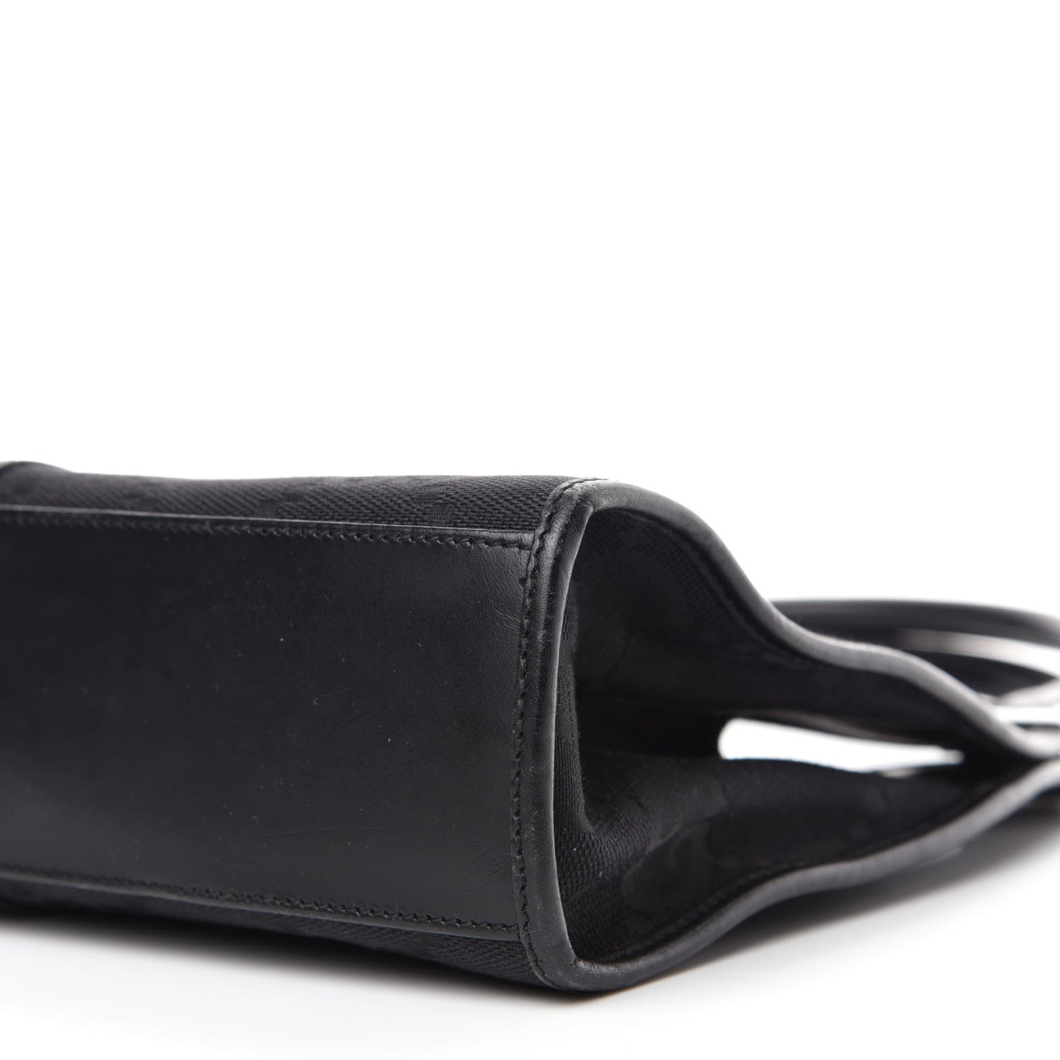 Gucci Monogram Bardot Shoulder Bag Black 7 of 12