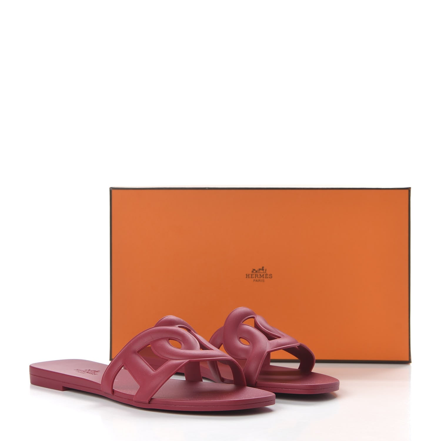 Hermes Rubber Aloha Sandals 37 Rose Baie 9 of 9