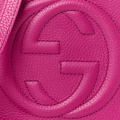 Gucci Cellarius Calfskin Small Soho Disco Bag Bright Bouganville 9 of 11