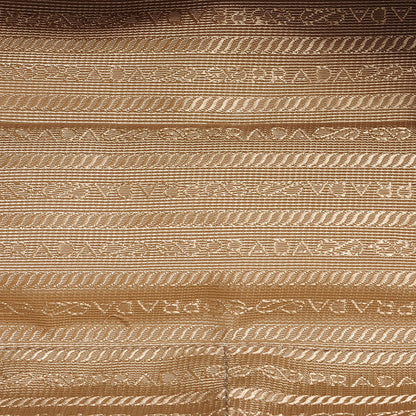 Prada Canapa Saffiano Shoulder Bag Papaya Caramel 7 of 10