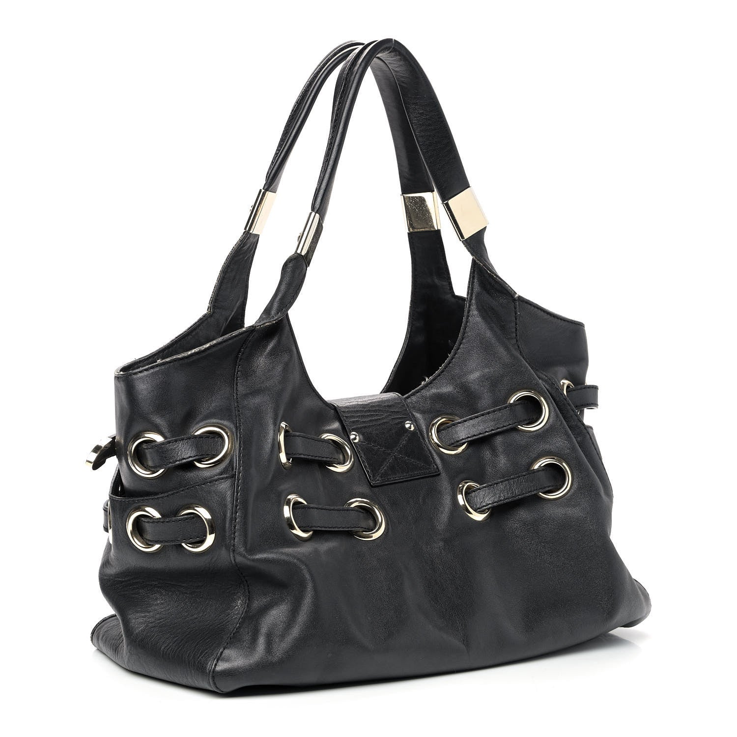 Jimmy Choo Supple Calfskin Large Radiant Hobo Black 3 of 17