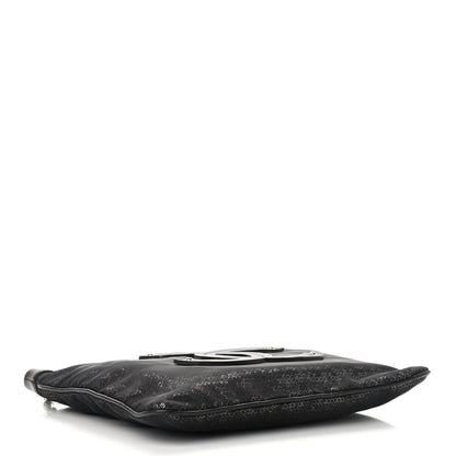 Chanel Calfskin Mesh Hidden Sequin CC Tote Black 4 of 10