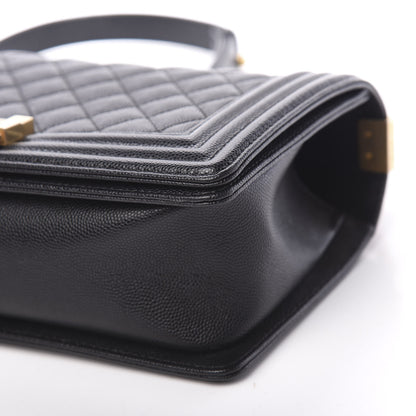 Chanel Caviar Quilted Medium Boy Flap Black 9 of 10