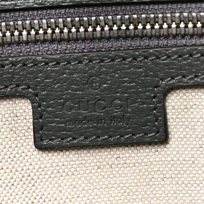 Gucci GG Supreme Monogram Textured Dollar Calfskin Large Ophidia Tote Bag Grey Black Graphite Grey 6 of 10