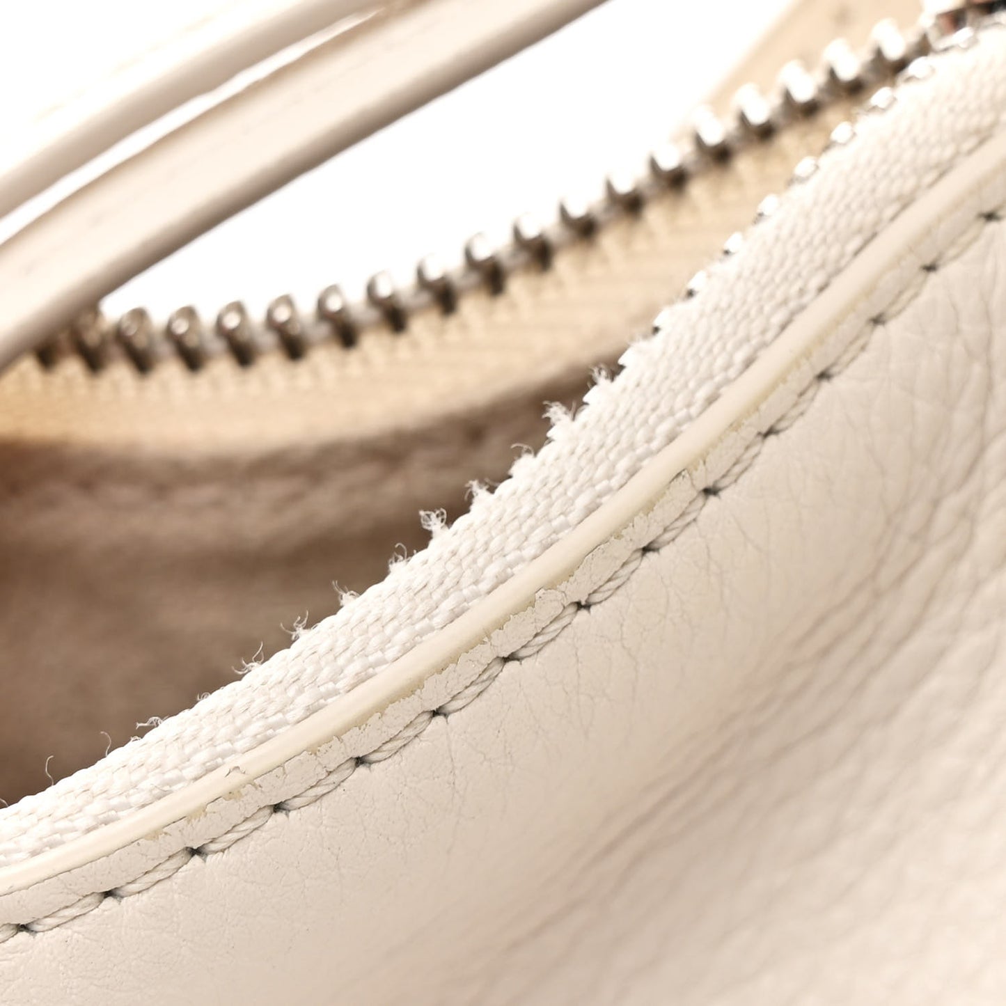 Calfskin Mini Hammock Hobo Soft White