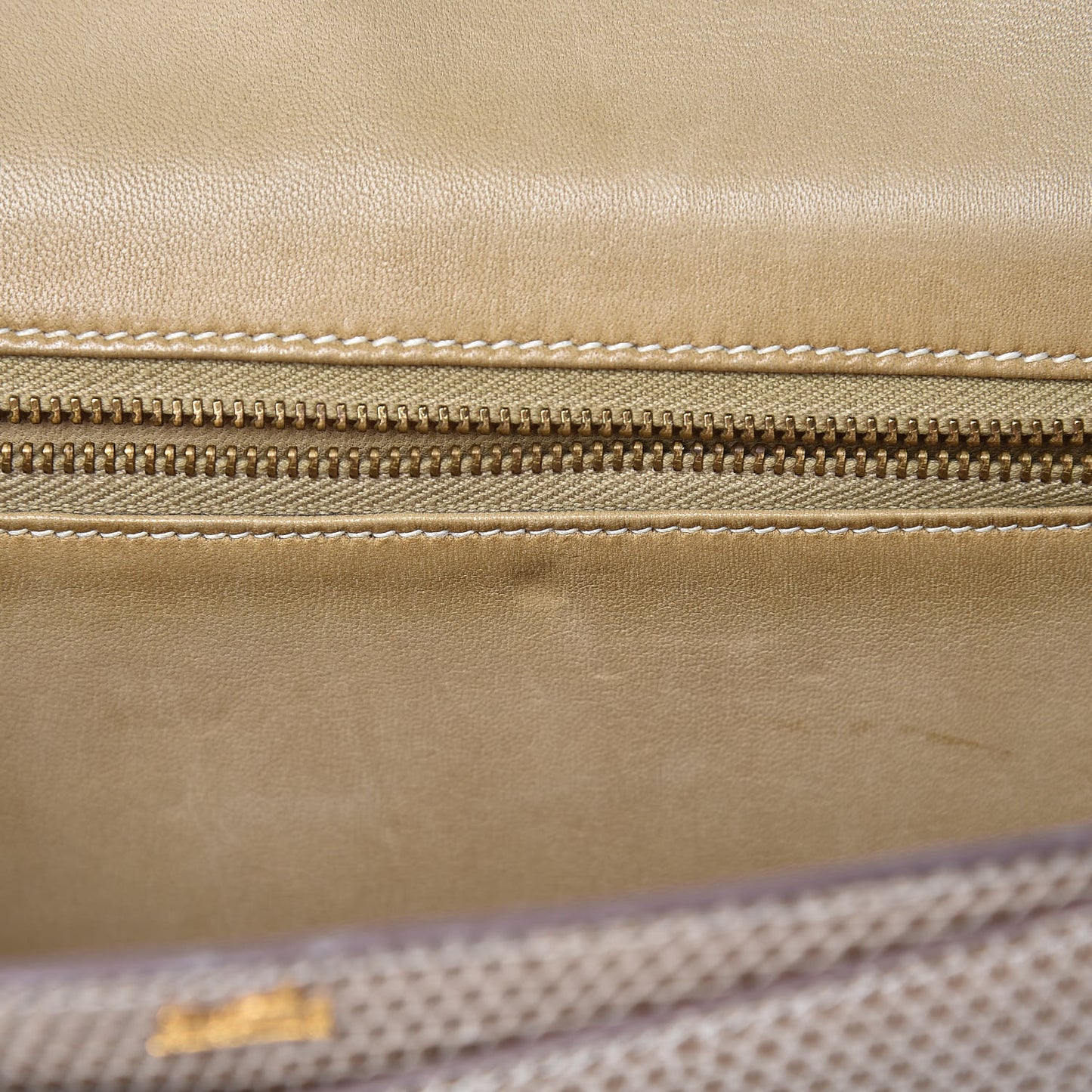 Lizard Pan Clutch Ficelle
