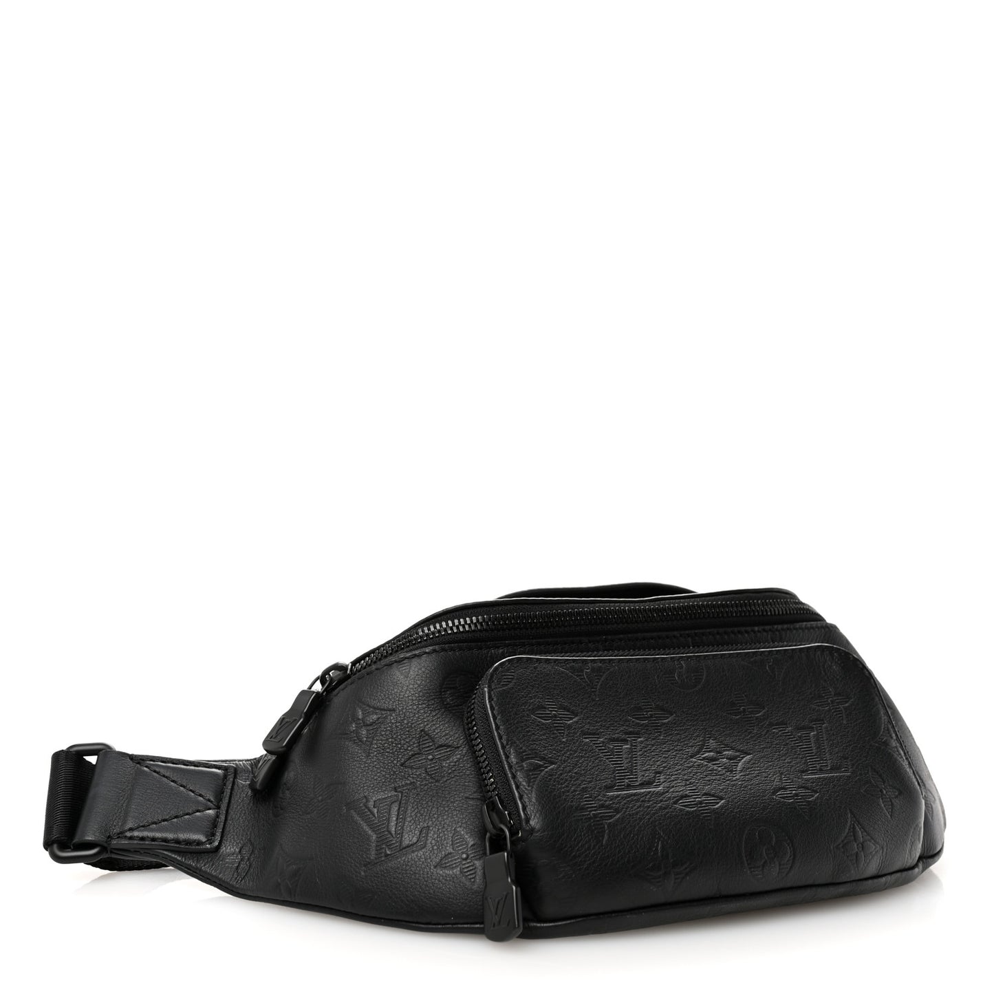 Calfskin Monogram Shadow Rush Bumbag Black