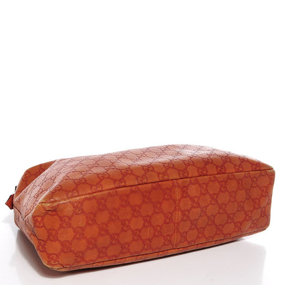 Gucci Guccissima Medium Horsebit Chain Hobo Saffron 4 of 7