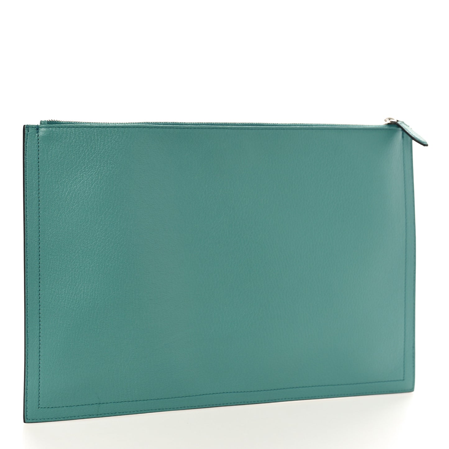 Sugar Goatskin Medium Antigona Pouch Aqua