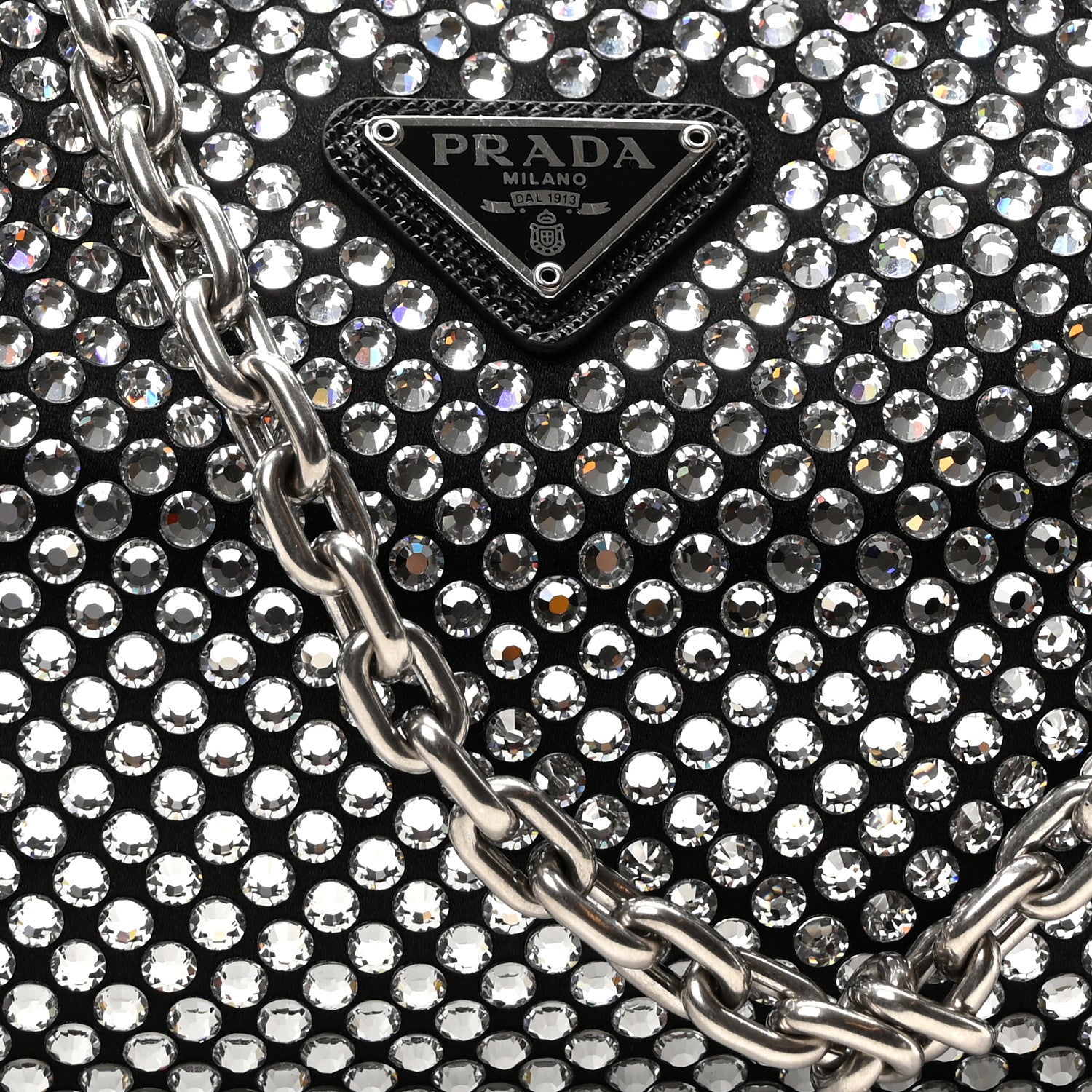 Prada Satin Crystal Re-Edition 2005 Shoulder Bag Cristal 7 of 9