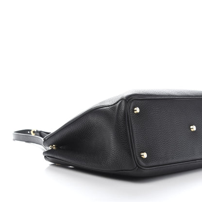 Christian Dior Bullcalf Small Diorissimo Tote Black Rose Indien 11 of 16