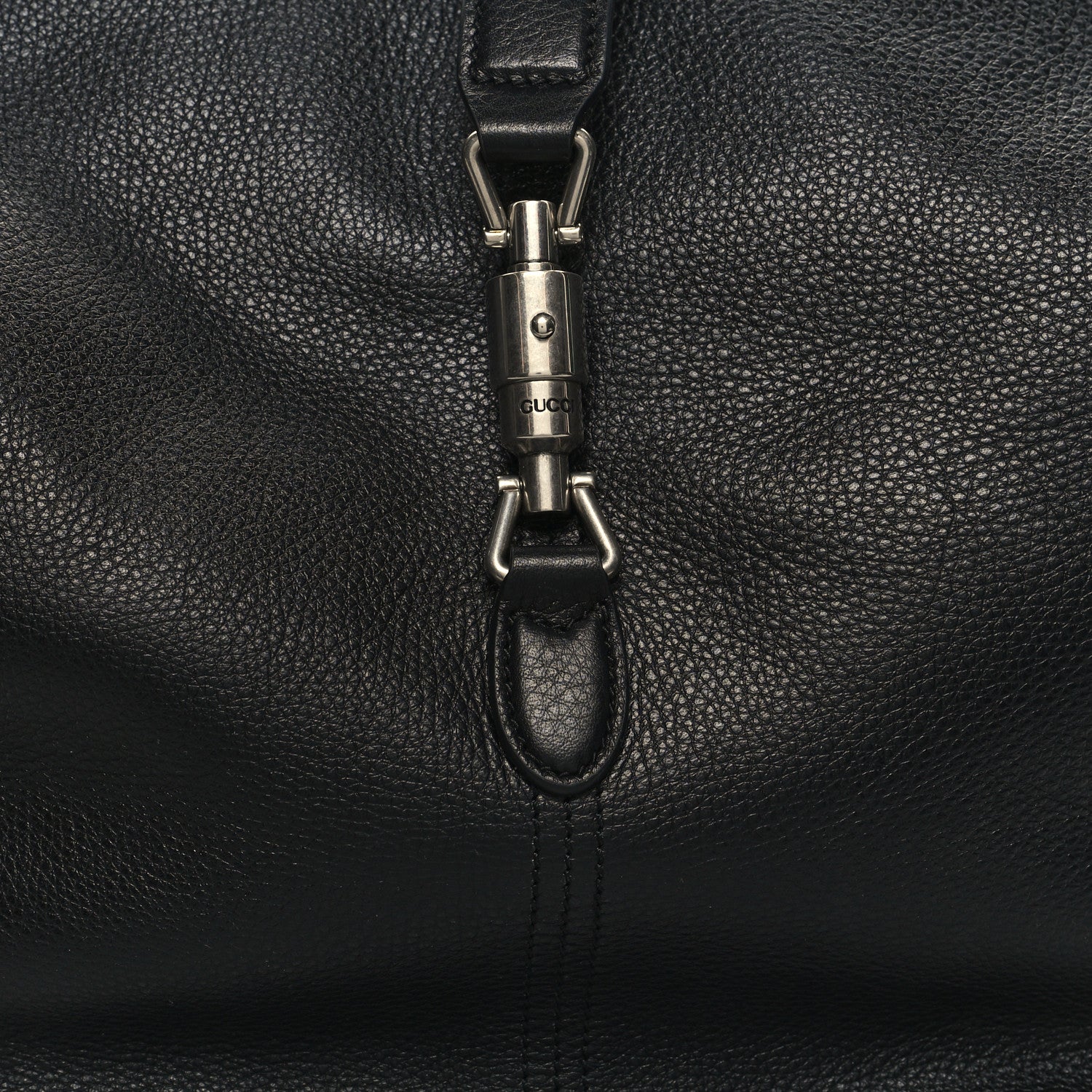 Gucci Soft Grained Calfskin Small Jackie 1961 Shoulder Bag Black 10 of 14