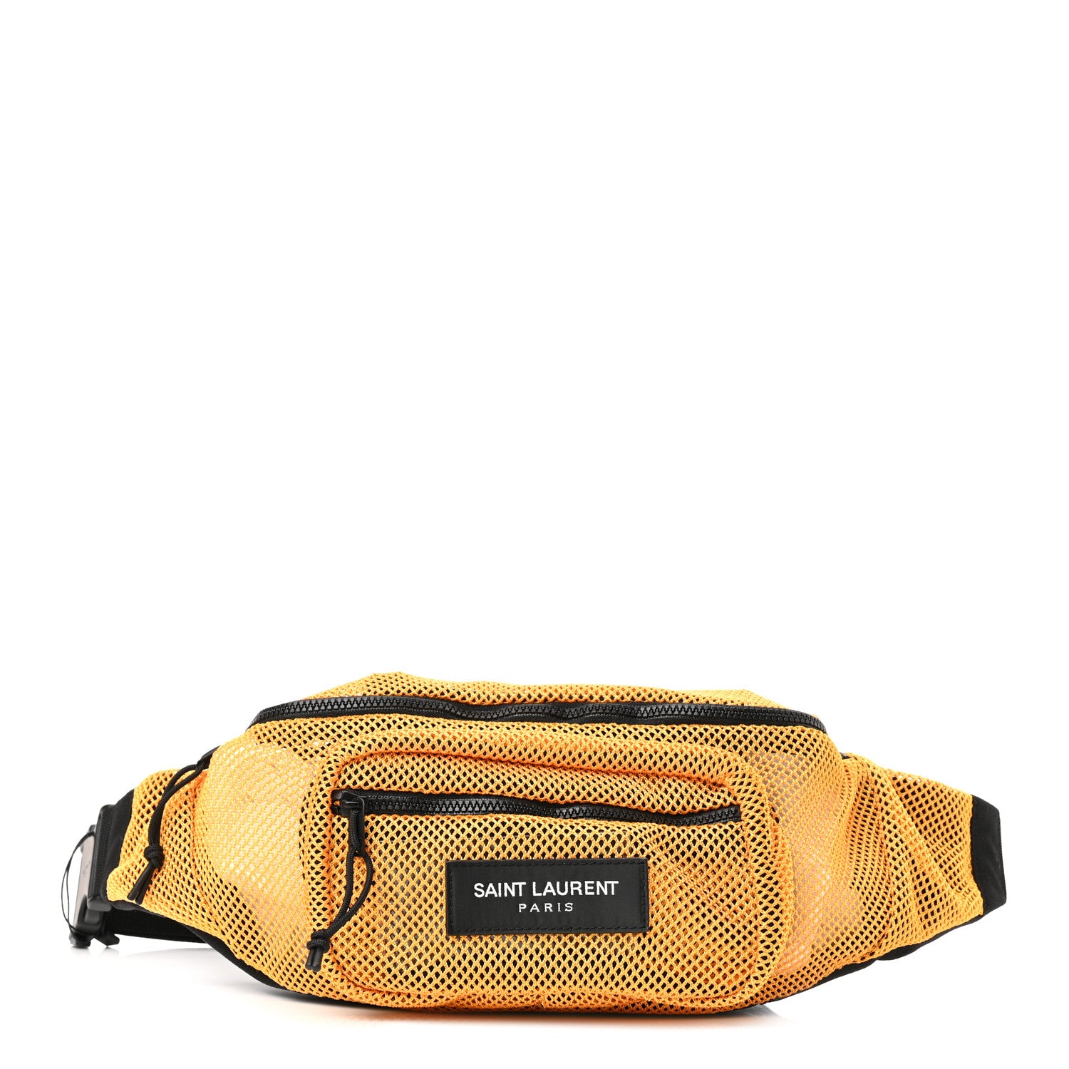 Saint Laurent Nylon Mesh SLP Belt Bag Jaune 1 of 9