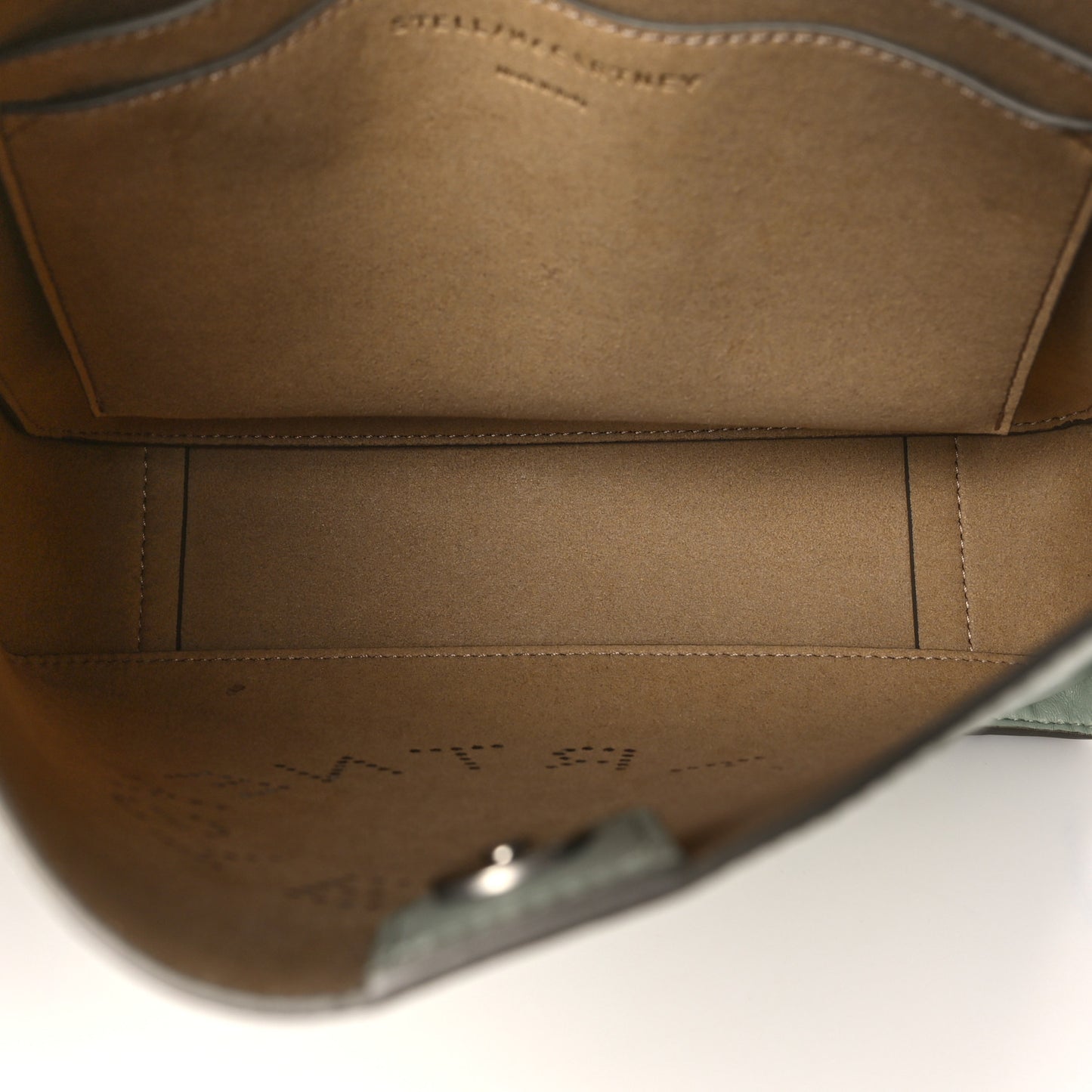 Eco Alter Nappa Perforated Logo Mini Crossbody Sage Green