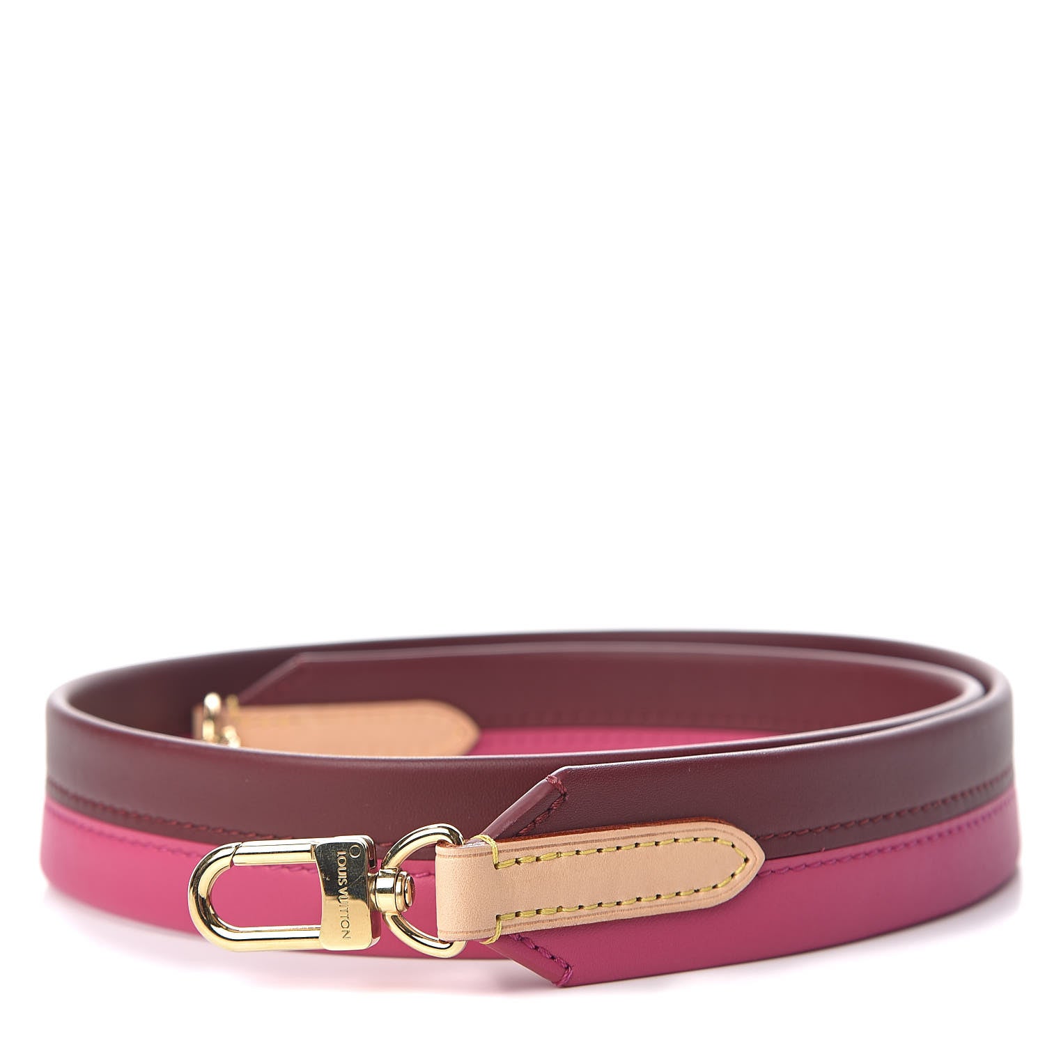 Louis Vuitton Calfskin Cluny BB Shoulder Strap Bordeaux Fuchsia 1 of 3