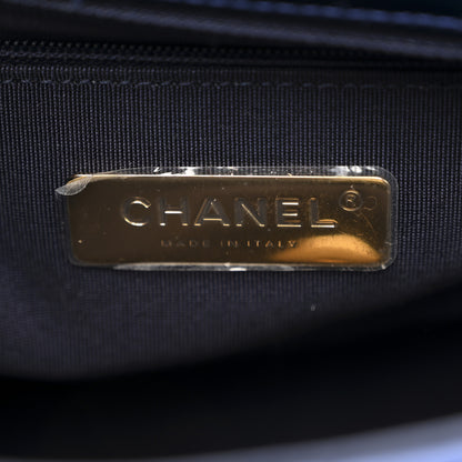 Chanel Satin Quilted Medium Chanel 19 Flap Blue 6 of 11