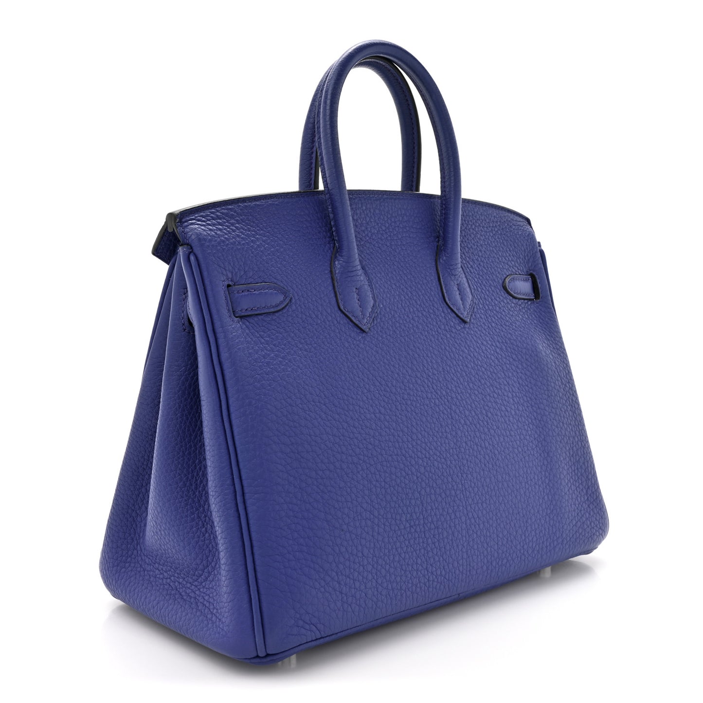 Taurillon Clemence Birkin 25 Bleu Electrique