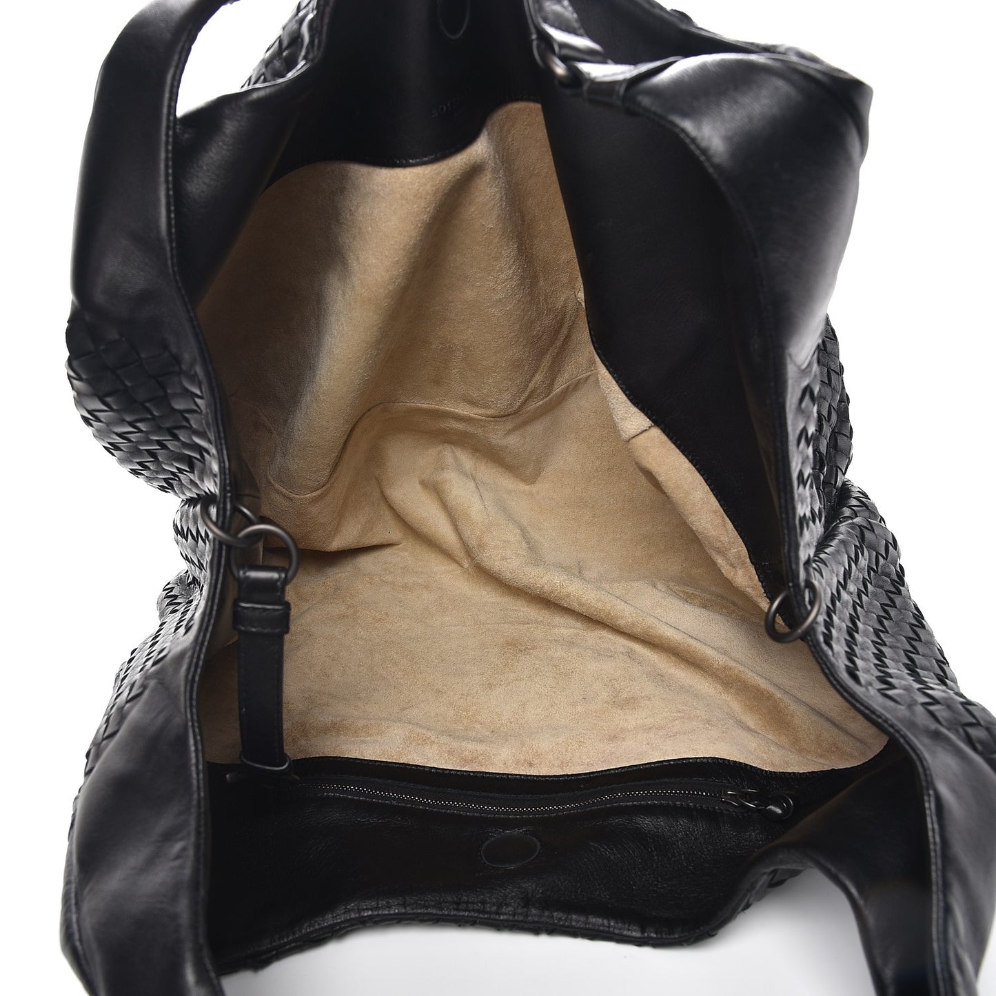 Nappa Intrecciato Large Campana Nero Black