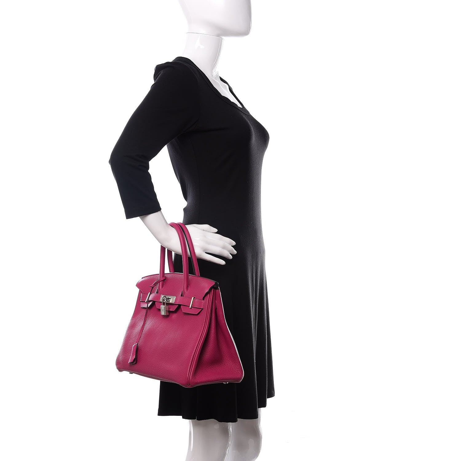 Hermes Togo Birkin 30 Rose Pourpre 2 of 18