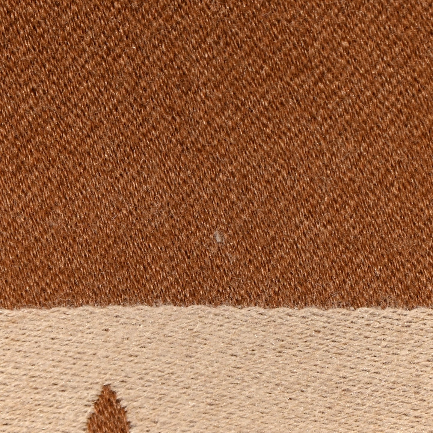 Wool Silk Cashmere Monogram Embrace Poncho Brown