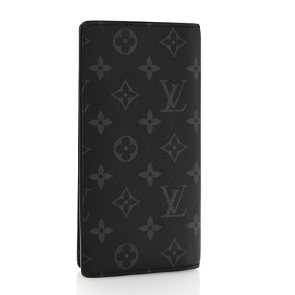 Louis Vuitton Monogram Eclipse Brazza Wallet 3 of 9