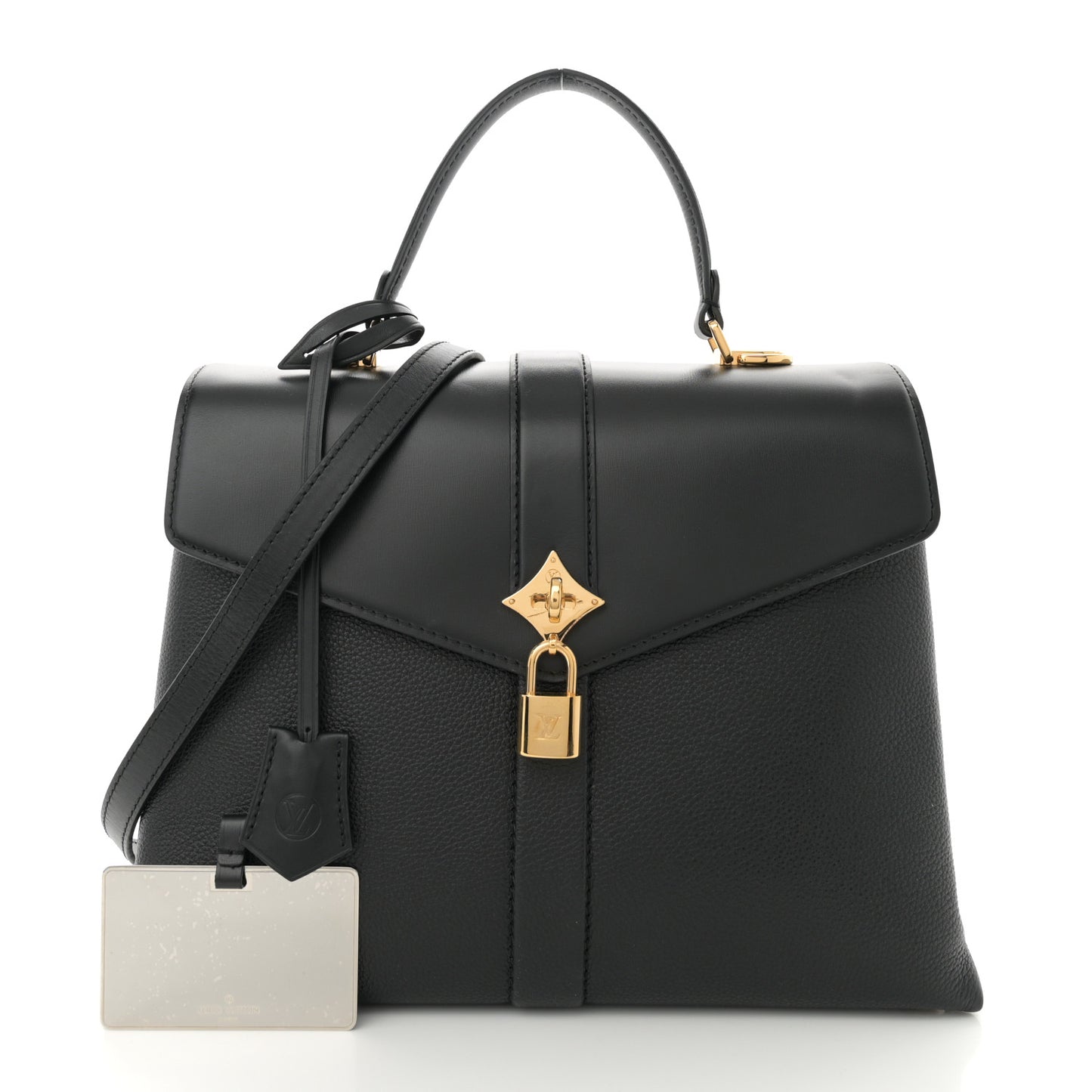 Grained Smooth Calfskin Rose Des Vents MM Black