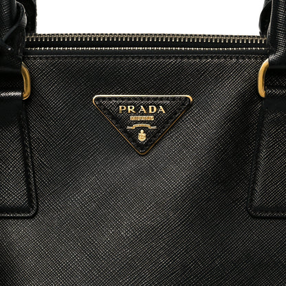 Prada Saffiano Medium Galleria Double Zip Tote Black 9 of 11