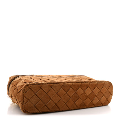 Bottega Veneta Suede Intrecciato Bang Bang Vanity Case Amber 4 of 10