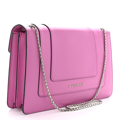 Bulgari Calfskin Serpenti Forever Shoulder Bag Pink 4 of 13