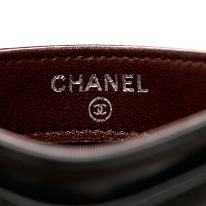 Chanel Lambskin Quilted Card Holder Black 6 of 8
