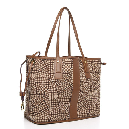 MCM Visetos Medium Liz Reversible Shopper Tote Cognac 4 of 18