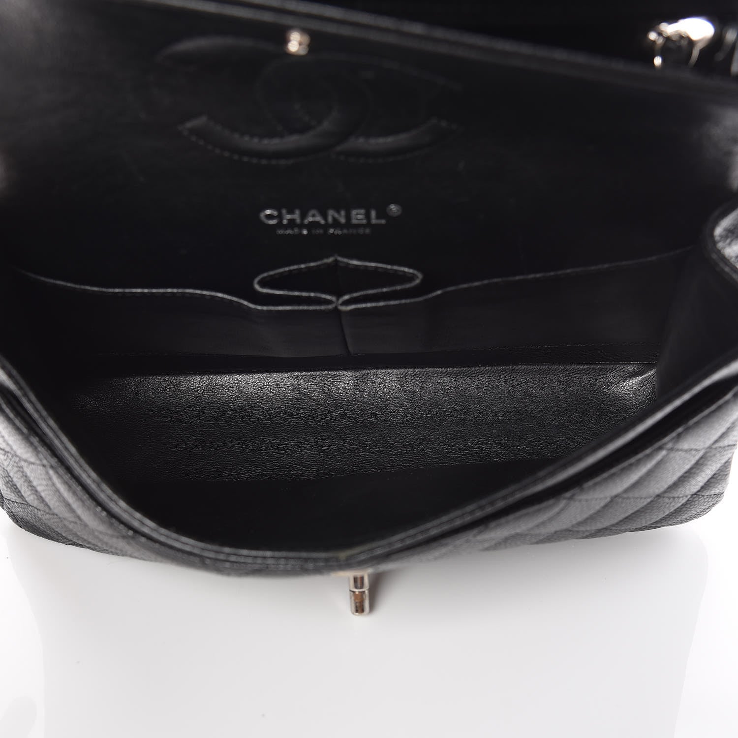 Chanel Caviar Quilted Medium Double Flap Black 7 of 10
