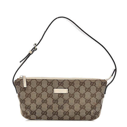 Gucci Monogram Pretty Boat Pochette White 1 of 16