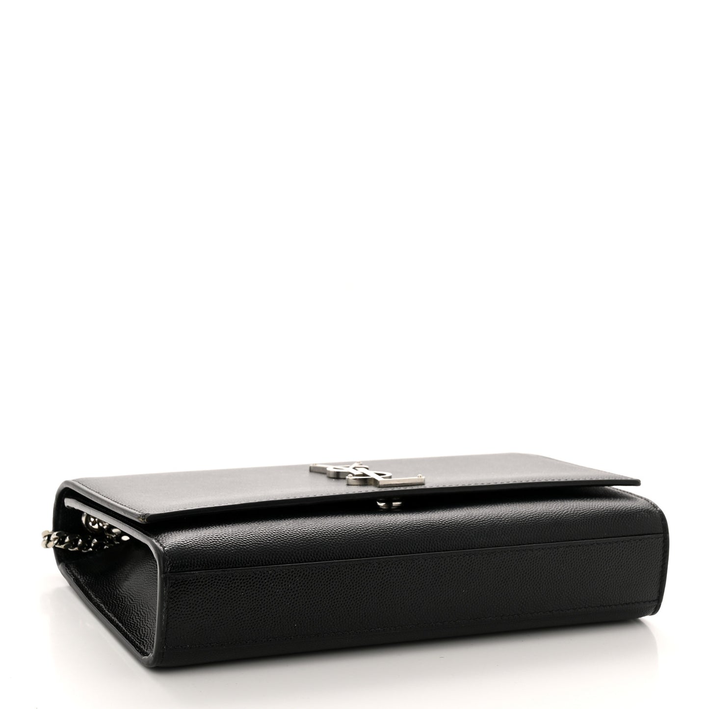 Grain De Poudre Medium Classic Monogram Kate Satchel Black