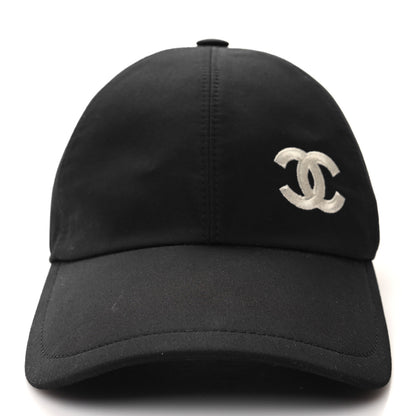 Chanel Cotton CC Cap Hat Black White 3 of 9