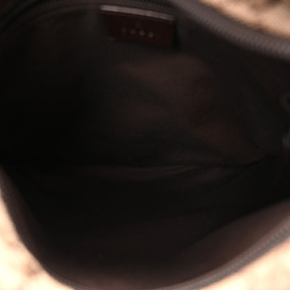 Gucci Monogram Web Small Flat Messenger Bag Brown 8 of 19