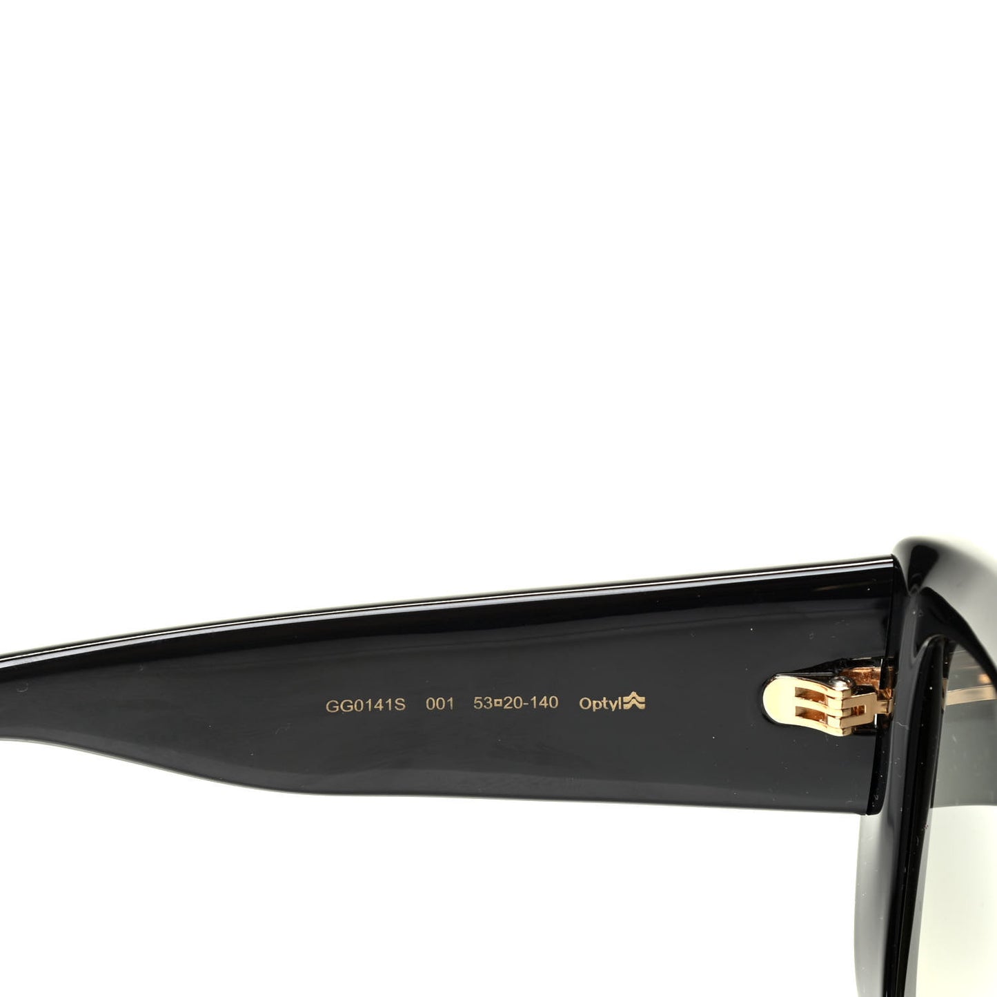Acetate Square Frame Sunglasses GG0141S Black