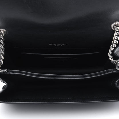 Saint Laurent Calfskin Small Monogram Sunset Black 7 of 18