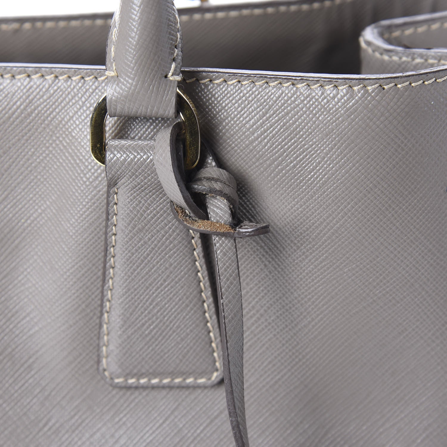 Prada Saffiano Lux Small Tote Argilla 12 of 13