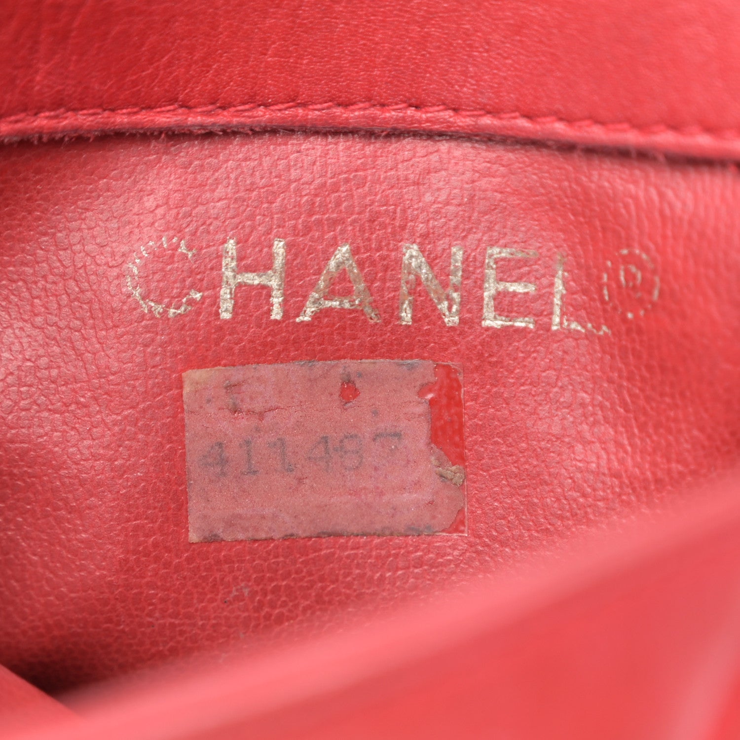 Chanel Lambskin Quilted Waist Chain Belt Flap Bag Red 6 of 14