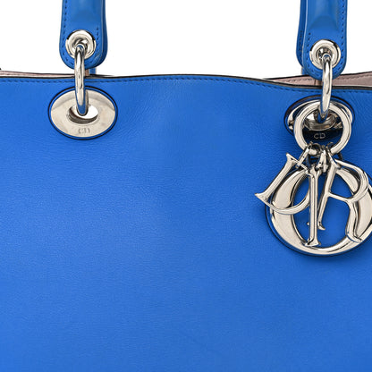 Christian Dior Smooth Calfskin Medium Diorissimo Tote Bleu Nosy Rose Tendre 9 of 12