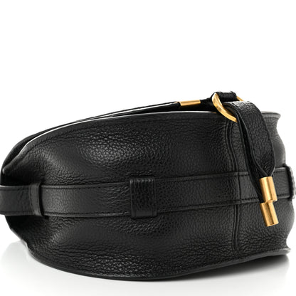 Chloe Grained Calfskin Small Marcie Saddle Bag Black 9 of 10