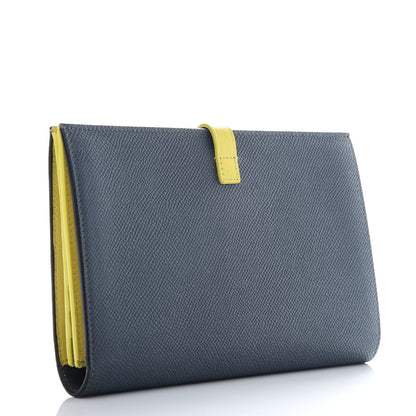 Celine Grained Calfskin Large Multifunction Strap Wallet Slate 3 of 8
