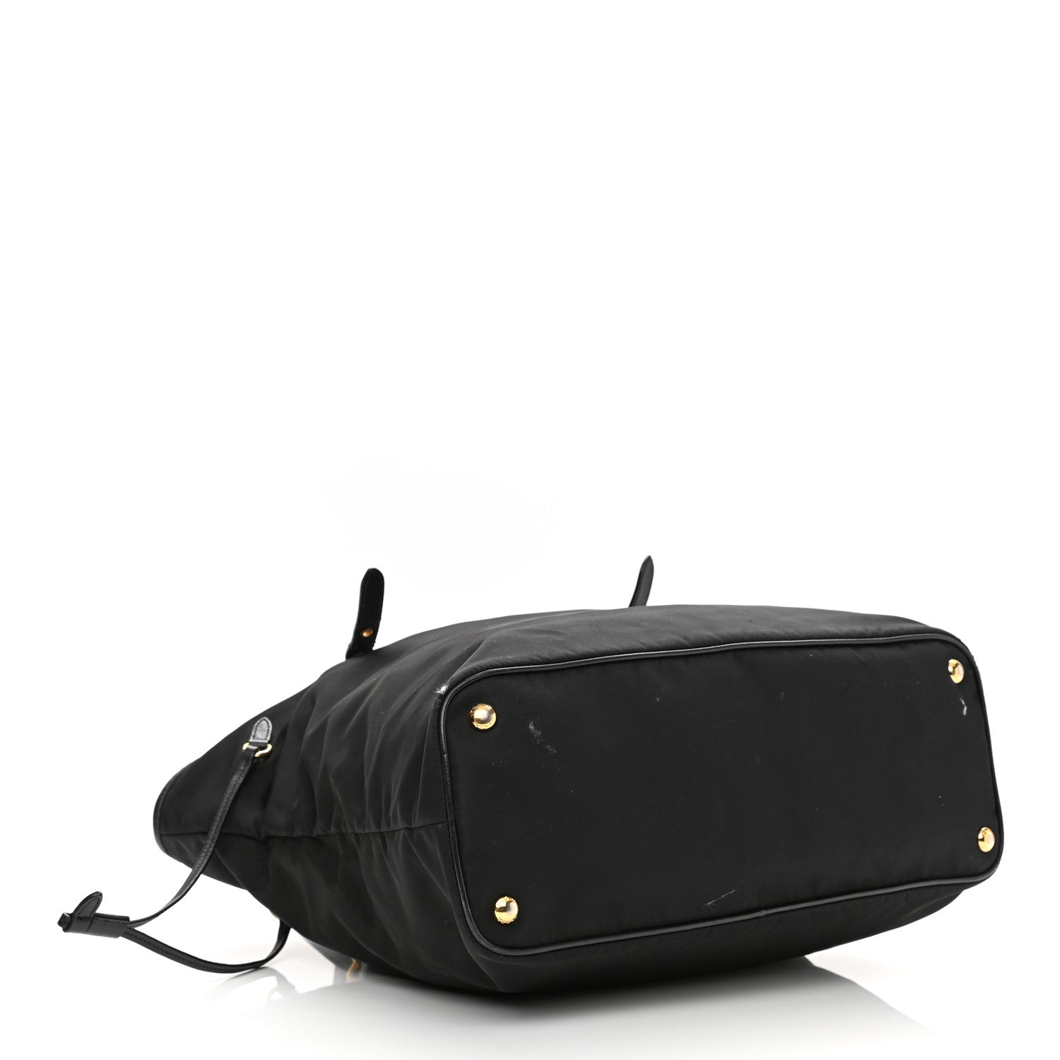 Prada Tessuto Nylon Saffiano Tote Black 4 of 13