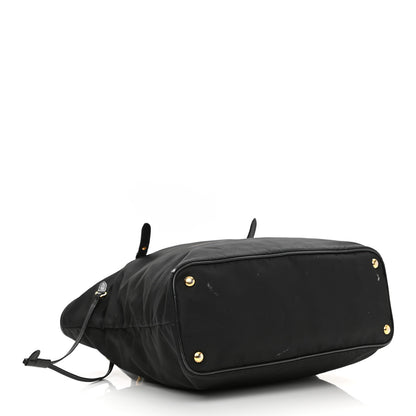 Prada Tessuto Nylon Saffiano Tote Black 4 of 13