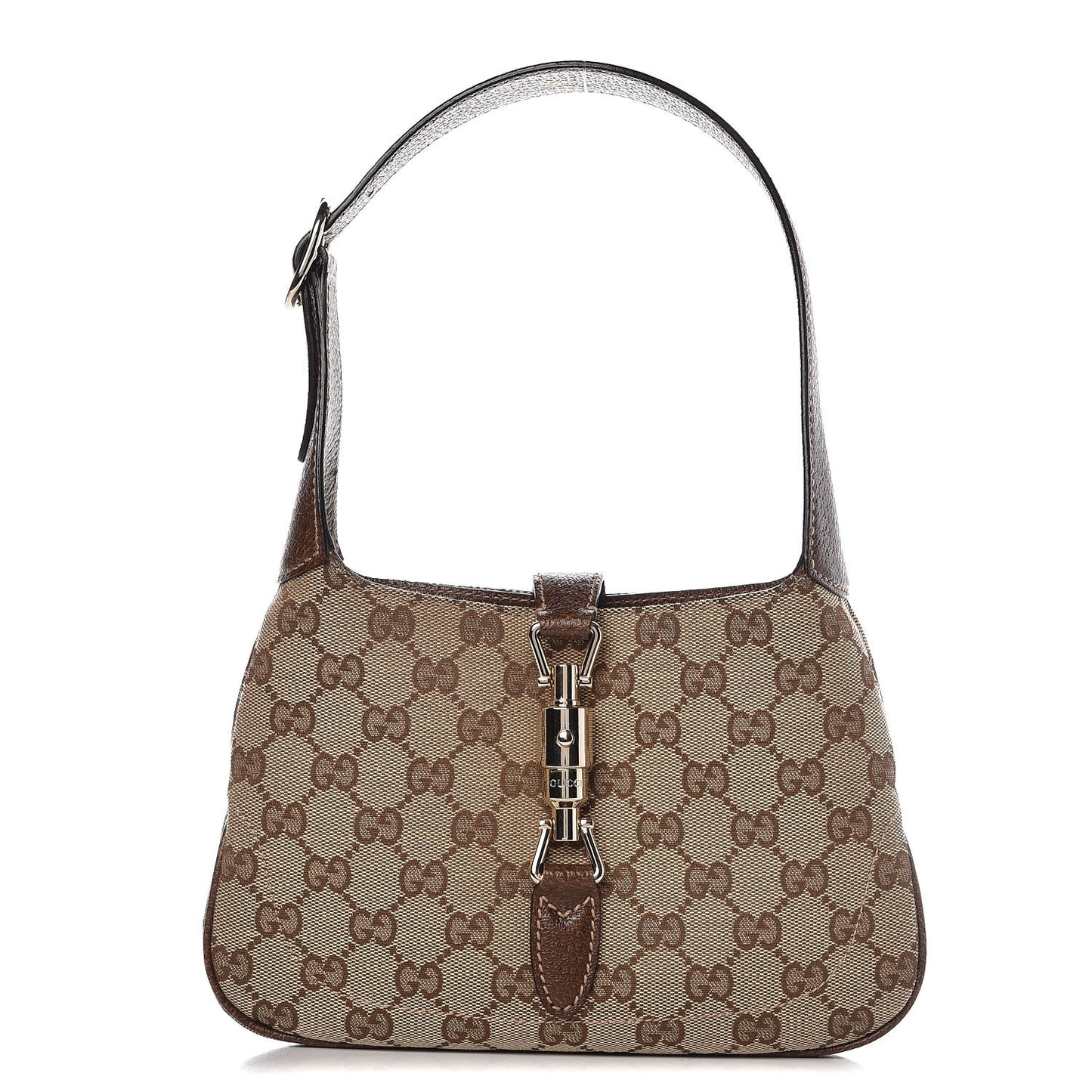 Monogram Web Small Piston Jackie O Hobo Brown
