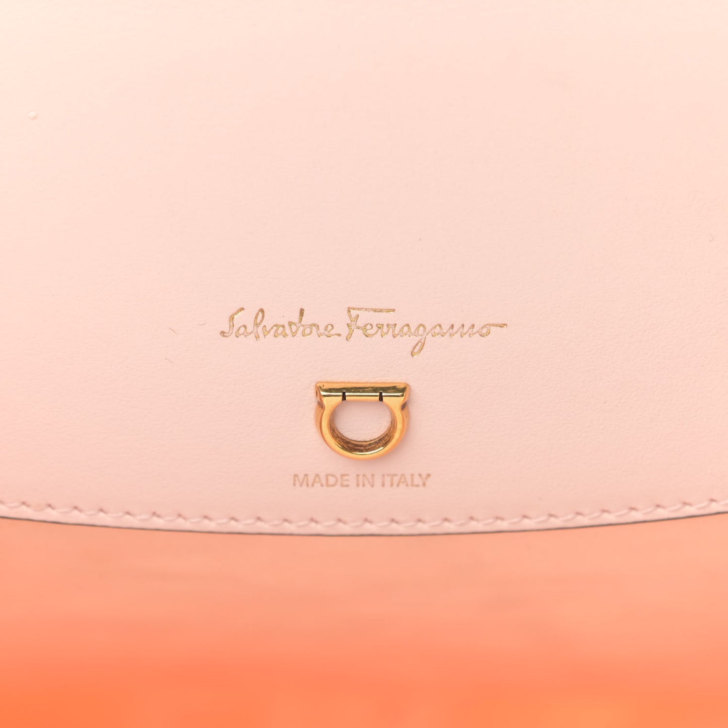 Nylon Calfskin Vimini Travel Tote Pink Lemonade