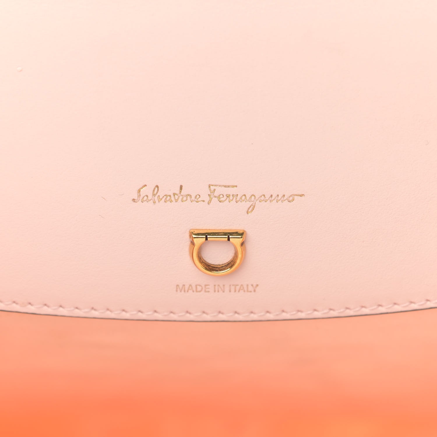 Salvatore Ferragamo Nylon Calfskin Vimini Travel Tote Pink Lemonade 8 of 16