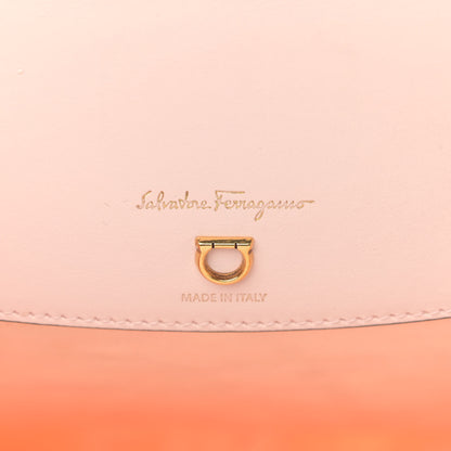 Salvatore Ferragamo Nylon Calfskin Vimini Travel Tote Pink Lemonade 8 of 16