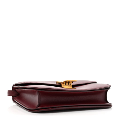 Celine Box Calfskin Medium Classic Box Flap Bag Burgundy 4 of 16